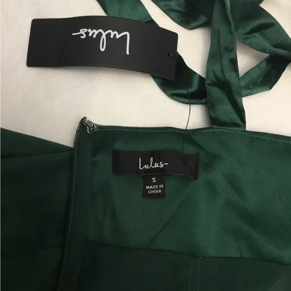 Lulu's Deep Green Layered Maxi Dress - Picture 3 of 12